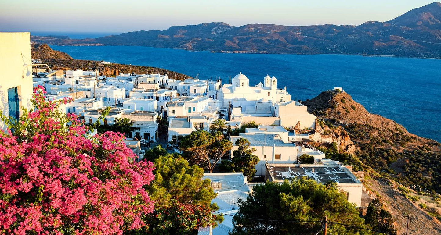 Paros, Naxos, Santorini & Milos with Guided Tours - Premium